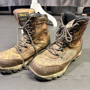 Brown Camo Waterproof WoMen's Winter & Rain Hunting Boots - Insulated 3M